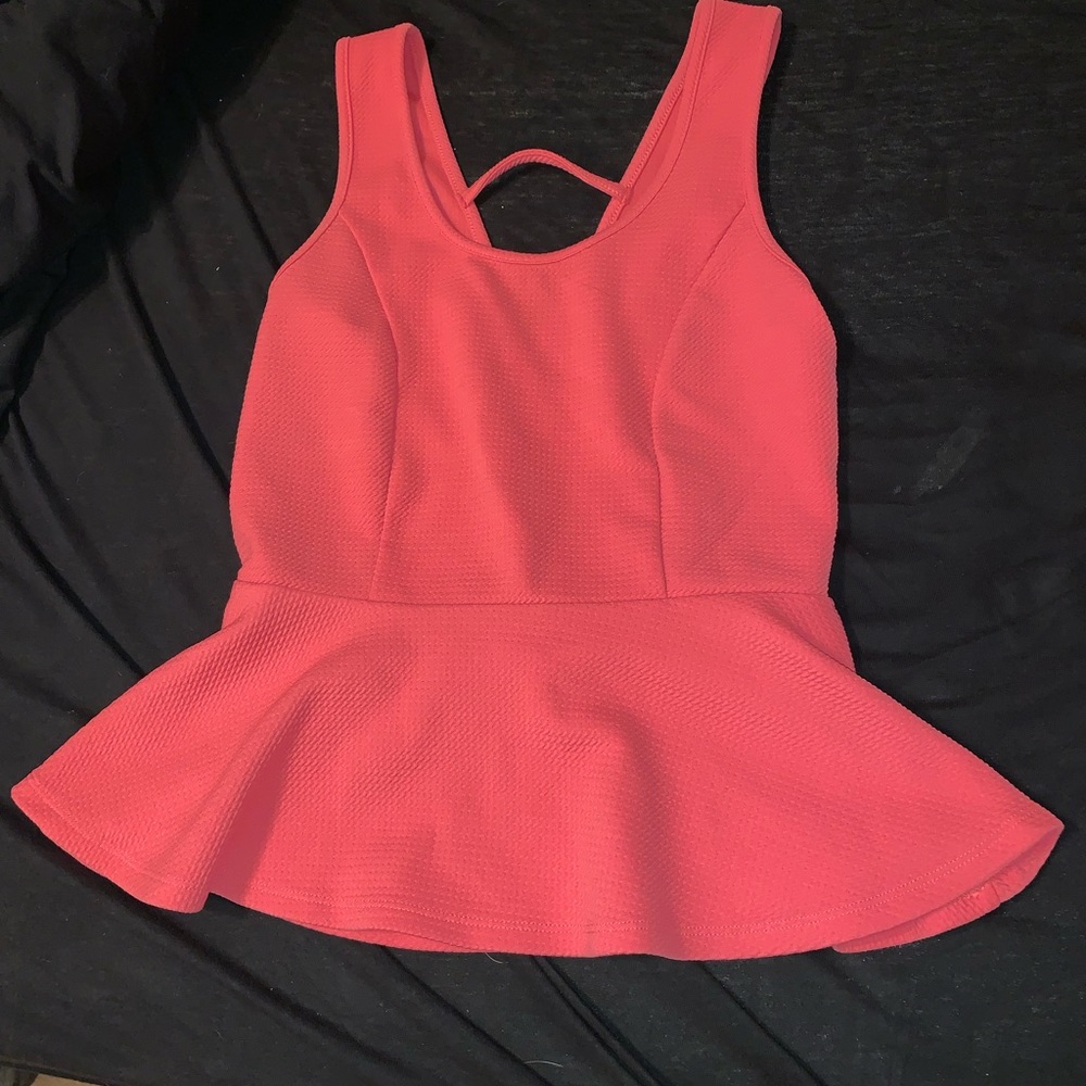 peplum tank top